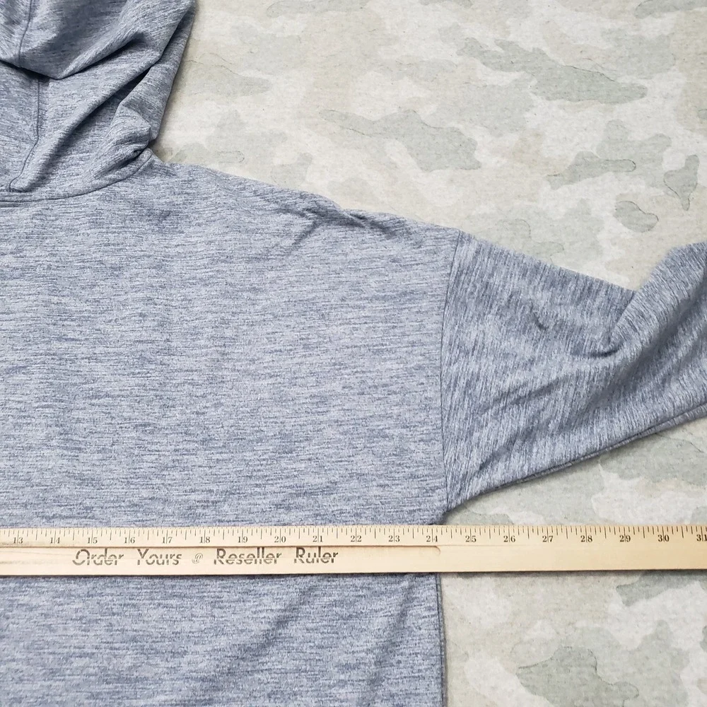 Nike Sweatshirt Womens XL Blue Pullover Yoga Hoodie Dri-Fit Crop Gym Sport